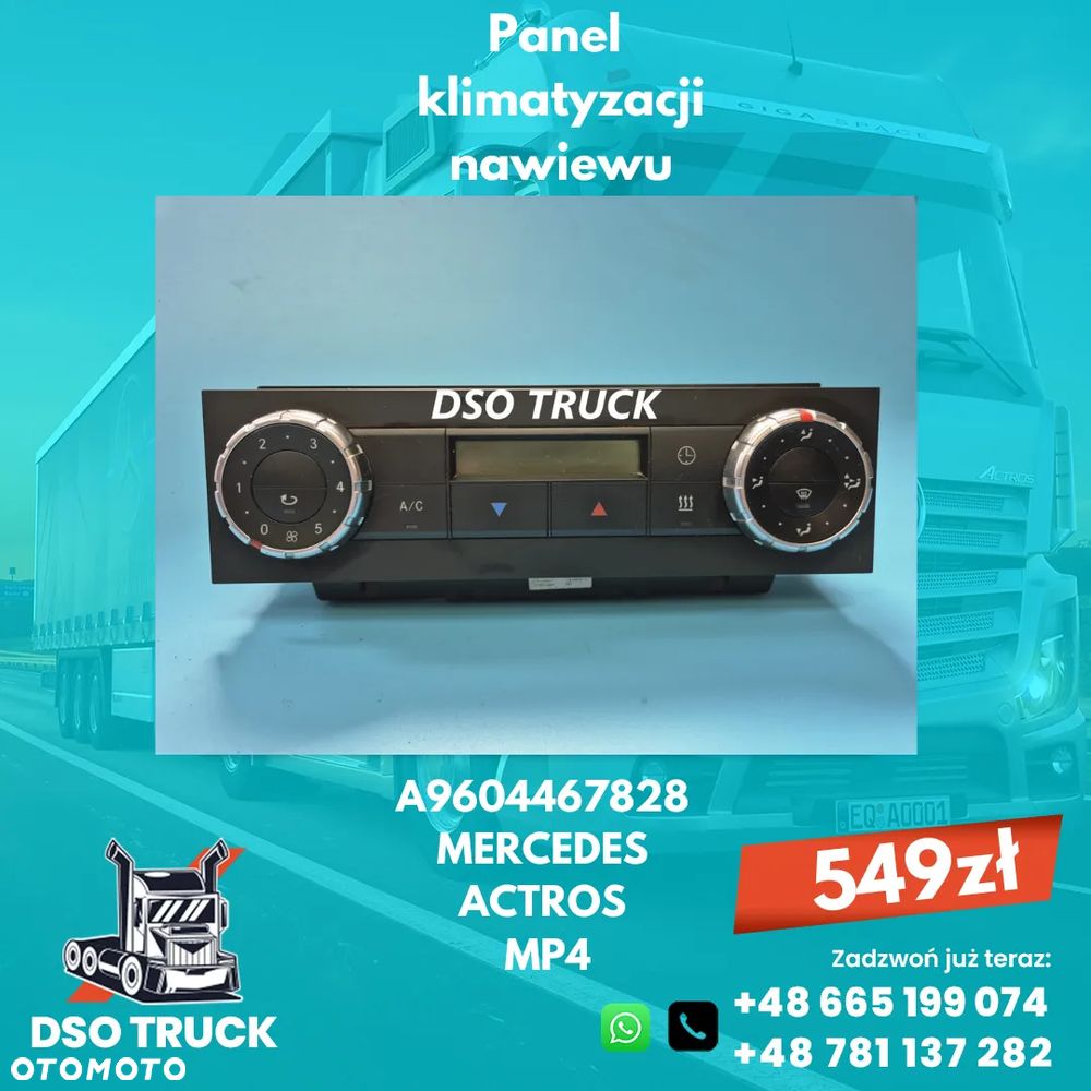 Panel klimatyzacji nawiewu A9604466028 A9604466128 A9604467828 MERCEDES - 3