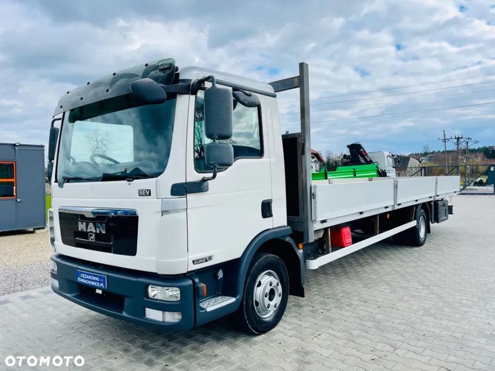 MAN TGL 12.250 TGM E5 skrzyniowy 820cm / platforma / laweta / pomoc drogowa / burtowy / automat / Anglik - 11
