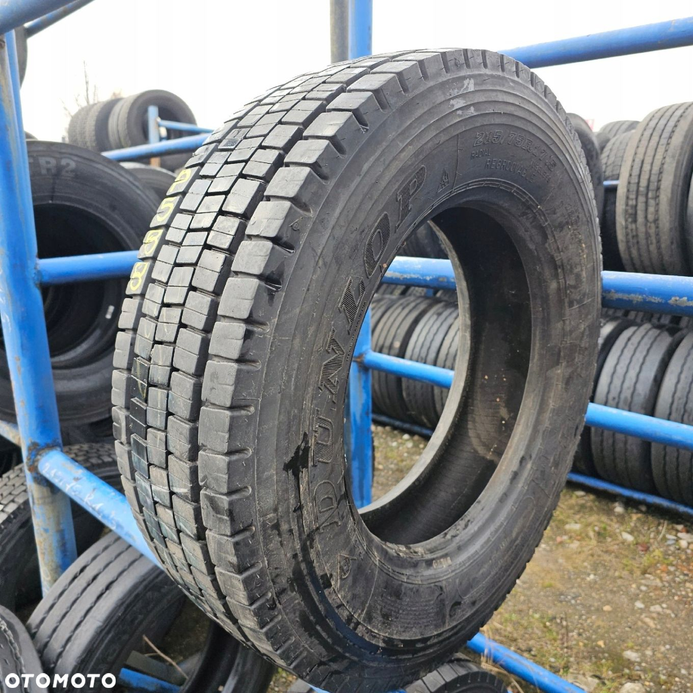 215/75R17,5 DUNLOP SP444 10mm OPONA UŻYWANA NAPĘDOWA NAPĘD TYŁ P588 - 2