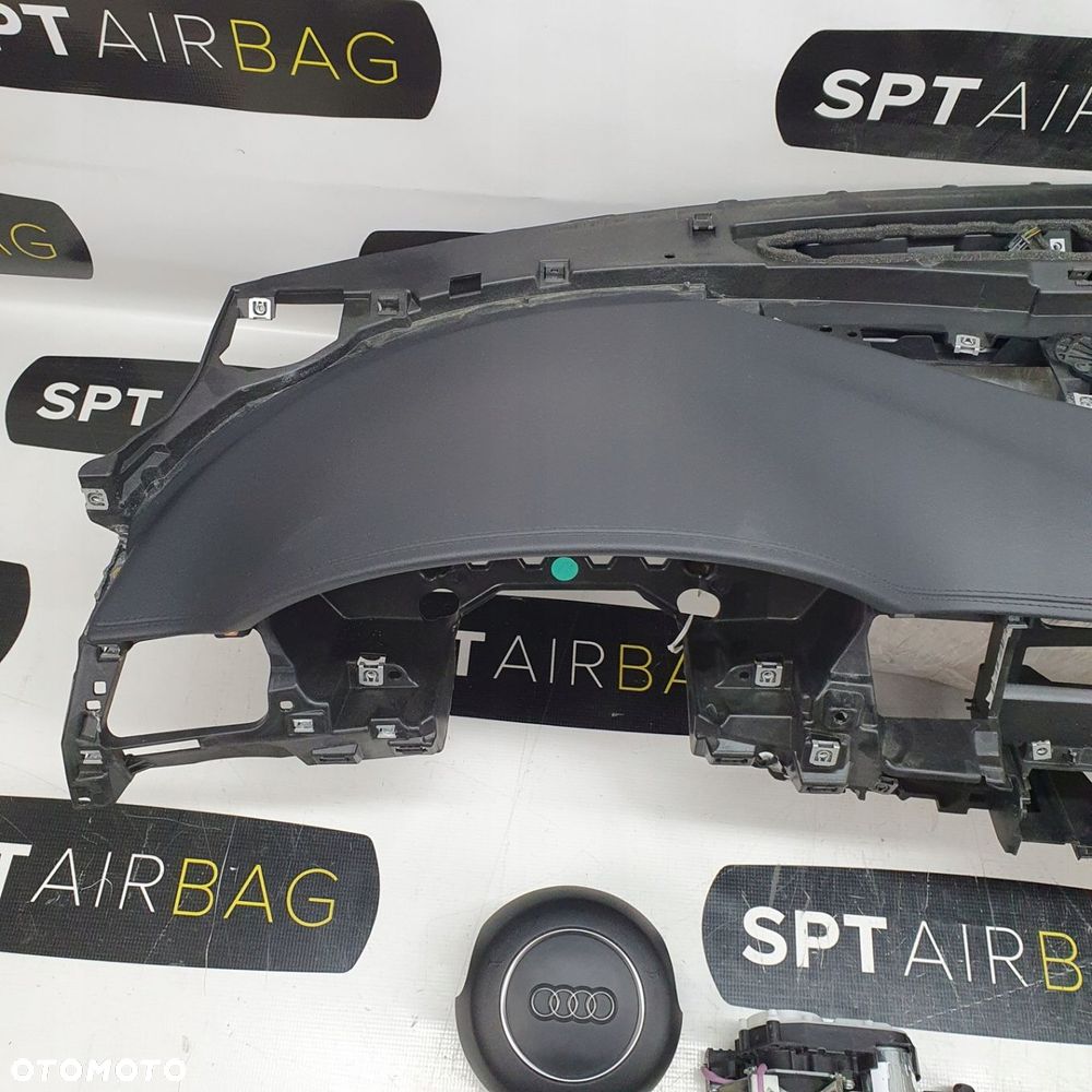 AUDI A8 D4 DESKA ROZDZIELCZA KONSOLA KOKPIT PULPIT PODUSZKI AIRBAG AIR BAG PASY KIT SET - 2