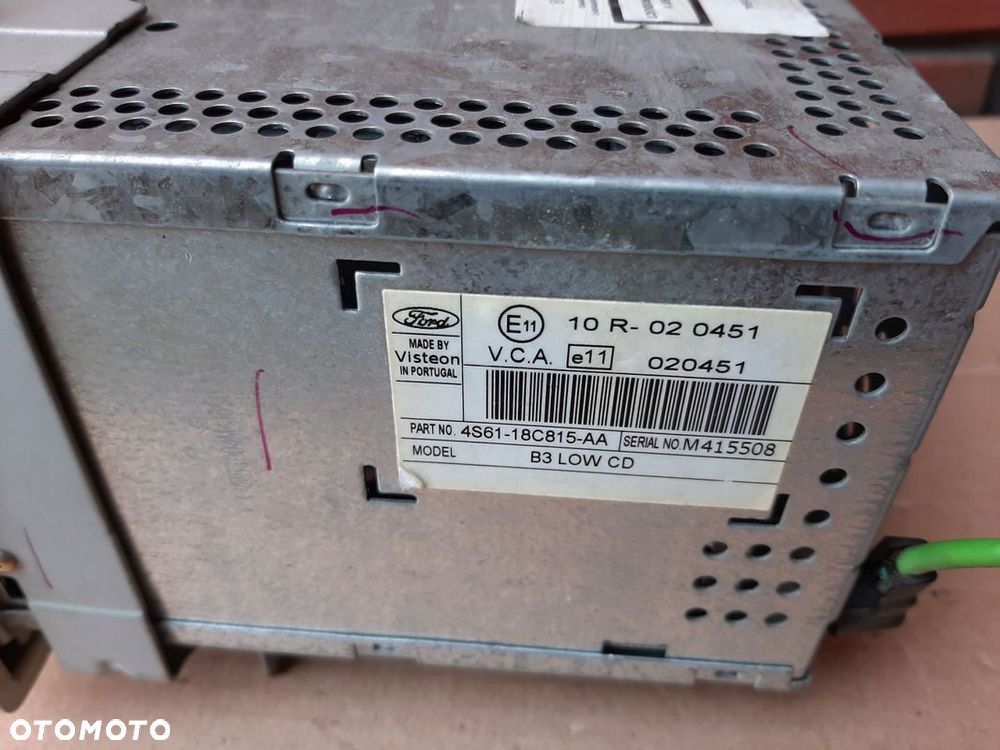 RADIO CD FORD FUSION 4S6118C815AA - 2