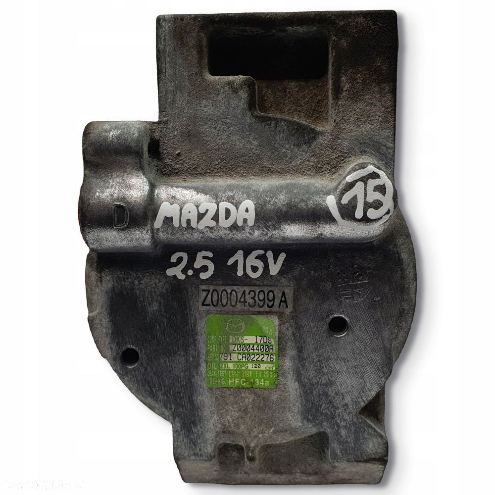 SPRĘŻARKA KOMPRESOR KLIMATYZACJI Mazda 6 2.5 16v L5 Z0004400A DKS17DS - 3