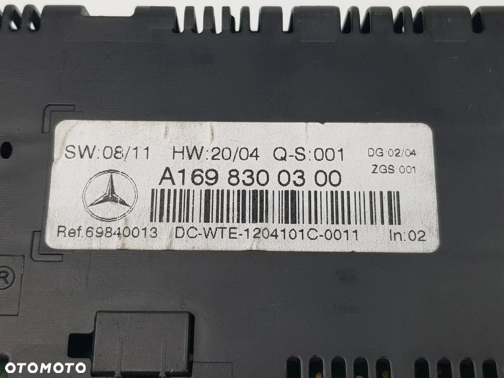 NOWY ORYGINALNY Panel sterowania klimatyzacji Mercedes w169 A1698300300 - 7