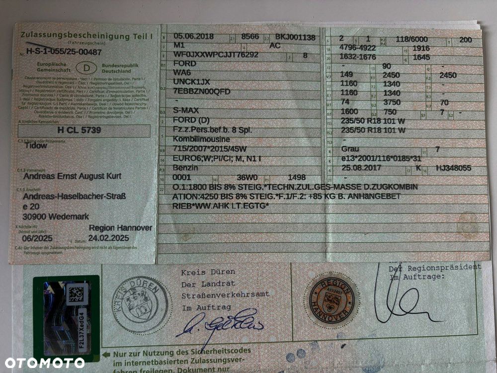 Ford S-Max 1.5 Eco Boost Start-Stopp Business - 31