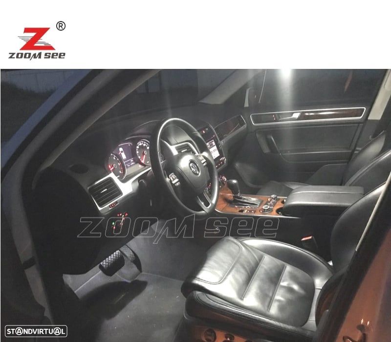 KIT COMPLETO DE 23 LÂMPADAS LED INTERIOR PARA TOUAREG II 7P 7P5 7P6 10- - 2