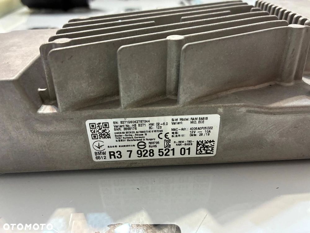 STEROWNIK MODUŁ ODBIORNIKA AUDIO HARMAN BMW 7928521 - 3