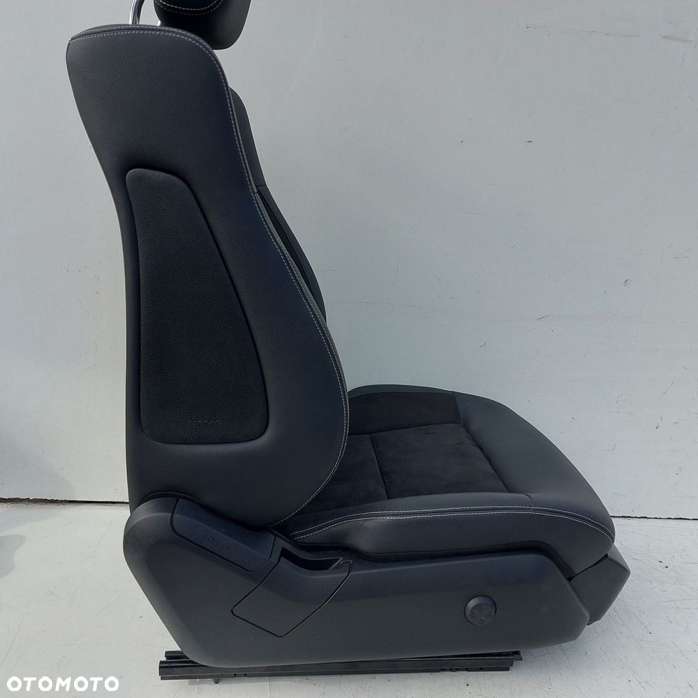 FOTEL PASAZERA KOMPLETNY PODUSZKI MODUL MERCEDES E W212 LIFT ORYGINAL DEMONTAZ SKORA ALCANTARA - 6