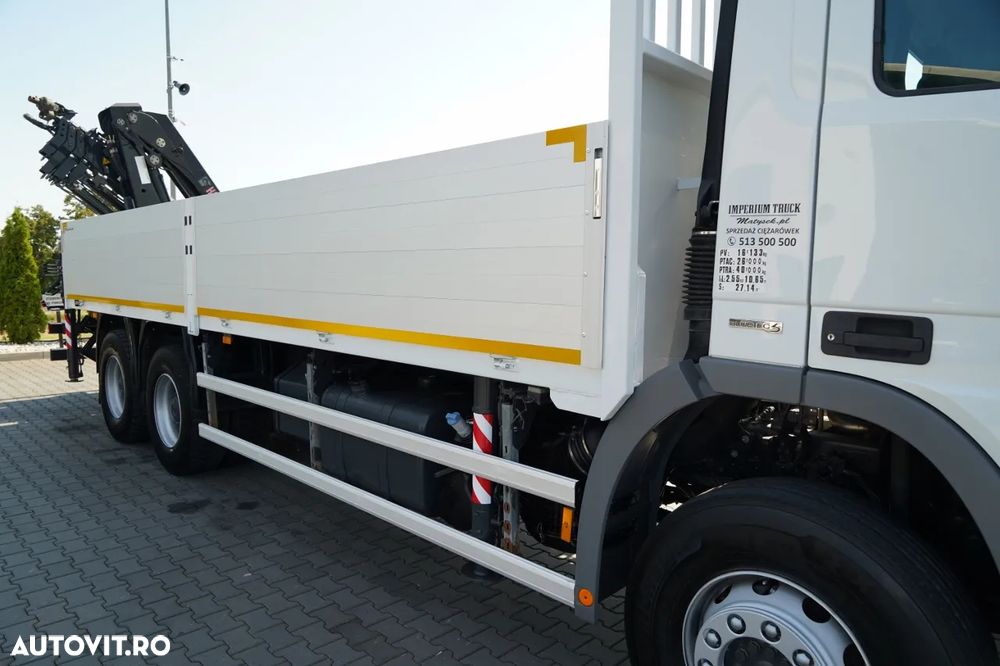 Mercedes-Benz ACTROS 2636 / 6x4 / CAROSERIE DE LIVRARE 7 M + HIAB HDS - EXTENSIE 12,6 M / PODEA REZISTENTĂ / RADIOCOMANDĂ / ROTATOARE / IMPORTAT - 18