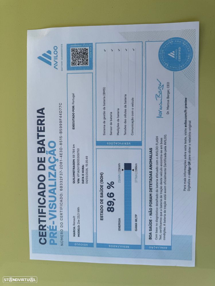 Renault Zoe (c/ Bateria) 22 kwh Life - 20