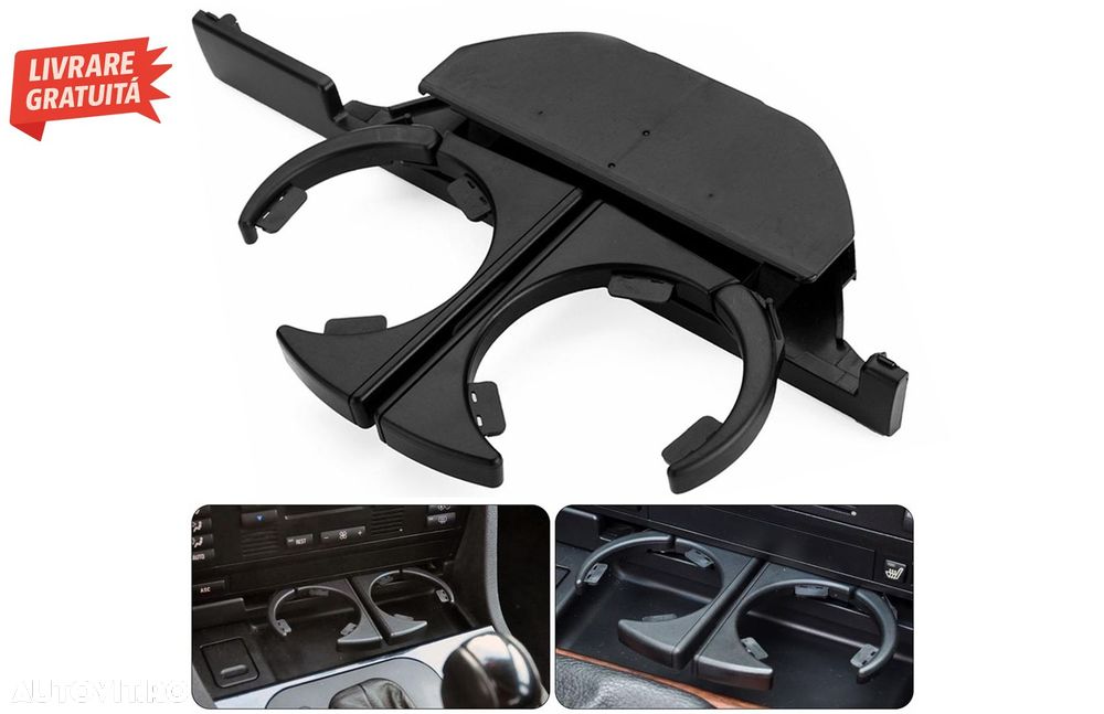 Suport Pahare BMW seria 5 E39 Sedan Touring (1995-2004) LHD Negru- livrare gratuita - 7