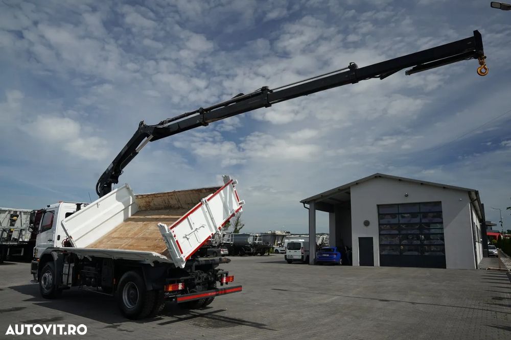 Mercedes-Benz AXOR 1833 / 4x2 / BASCULATOR 3 LATE + HDS HIAB 122 / HYDROBRA / MANUAL / - 8
