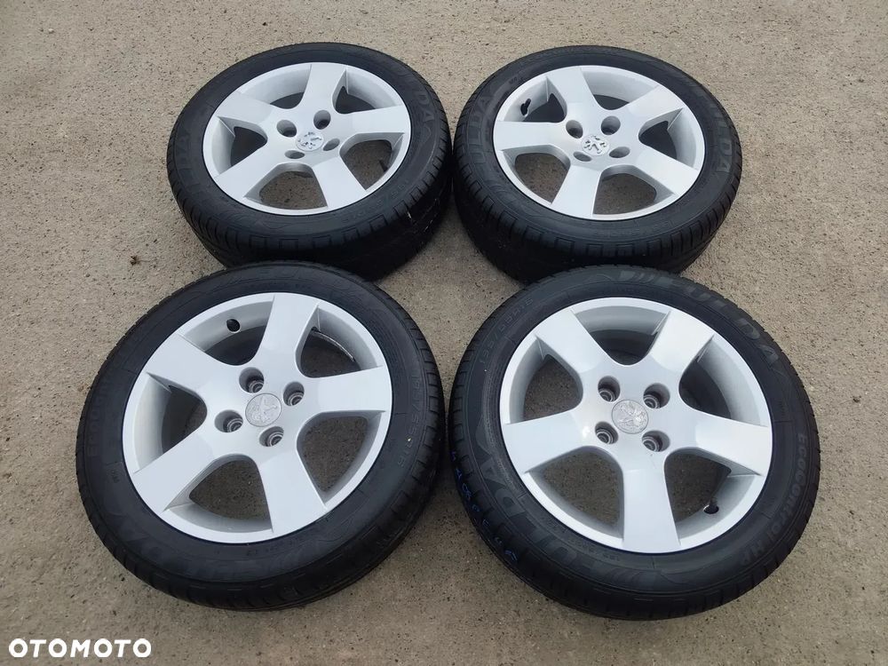 4x108 Felgi Aluminiowe Alufelgi Oryginalne 16 Koła Letnie Lato CITROEN BERLINGO C2 C3 C4 PEUGEOT PARTNER 1007 207 307 SW 208 6,5mm Legnica ALU-RAD 195/55 - 1