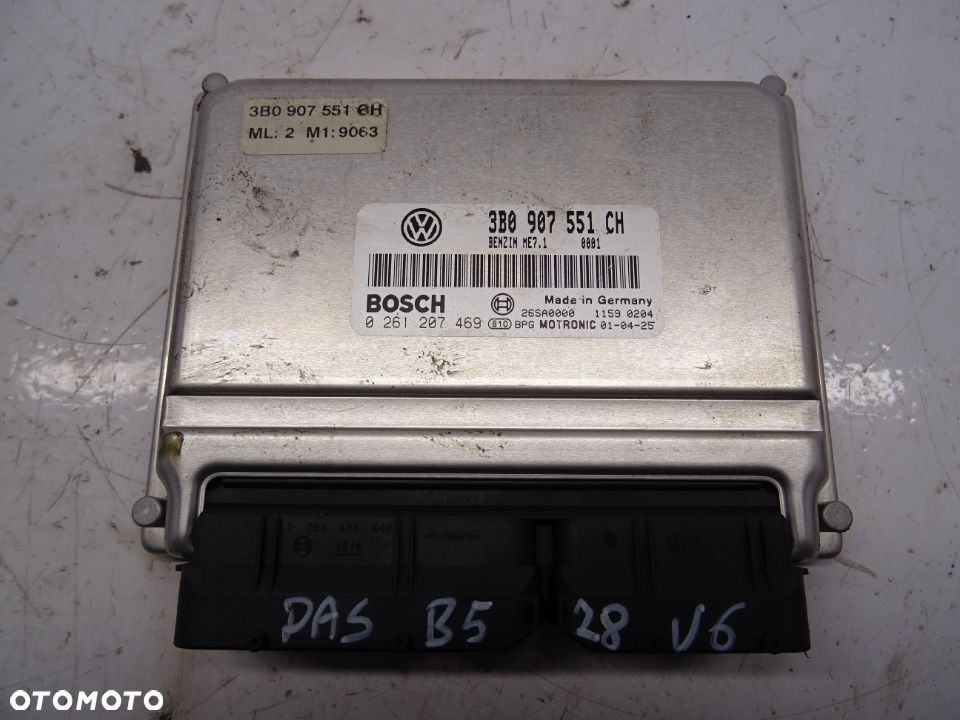 VW PASSAT B5 LIFT 2.8 KOMPUTER STEROWNIK SILNIKA 3B0907551CH