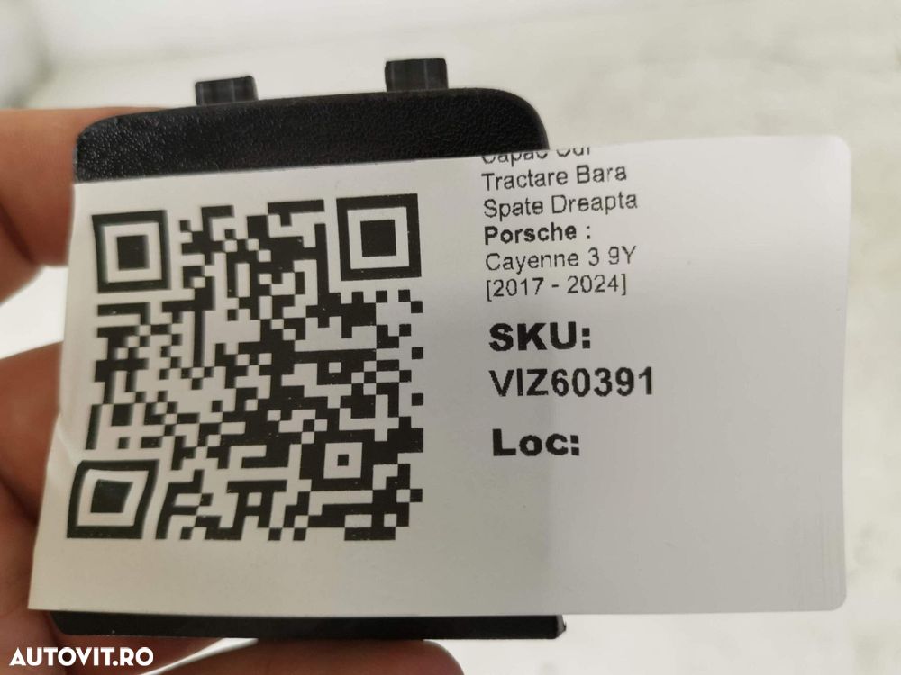 Capac Cui Tractare Bara Spate Dreapta Porsche  Cayenne 3 9Y 2017 2018 - 4