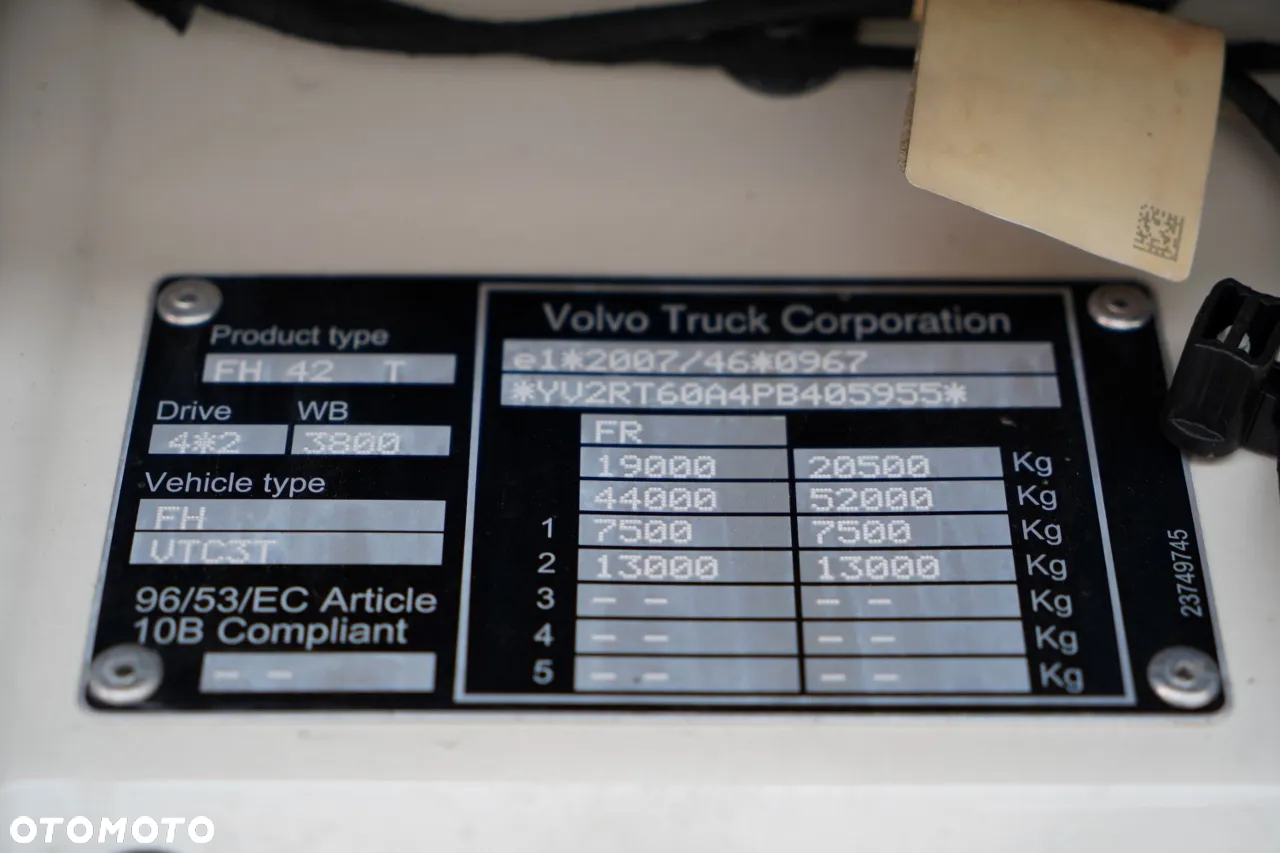 Volvo FH 540 /  KLIMA POSTOJOWA   / OPONY 100% / SPROWADZONY / 2022 ROK / PO KONTRAKCIE SERWISOWYM - 34