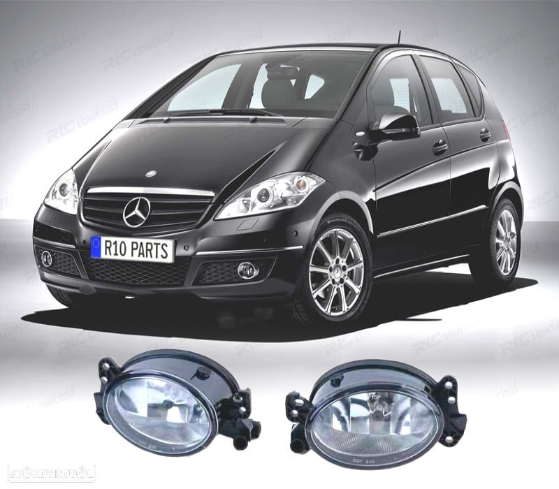 FARÓIS DE NEBLINA MERCEDES CRISTAL CLARO - 1