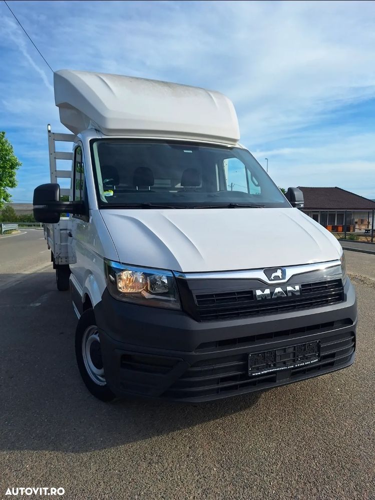 MAN TGE / Vw Crafter 2.0 TDI MAXI 2020 Platforma/ Carosata cu obloane aluminiu Clima AC - 12