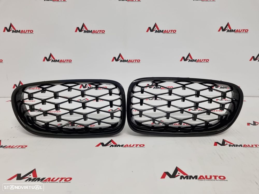 Grelhas Frontais BMW Série 5 F10 F11 Diamond Black