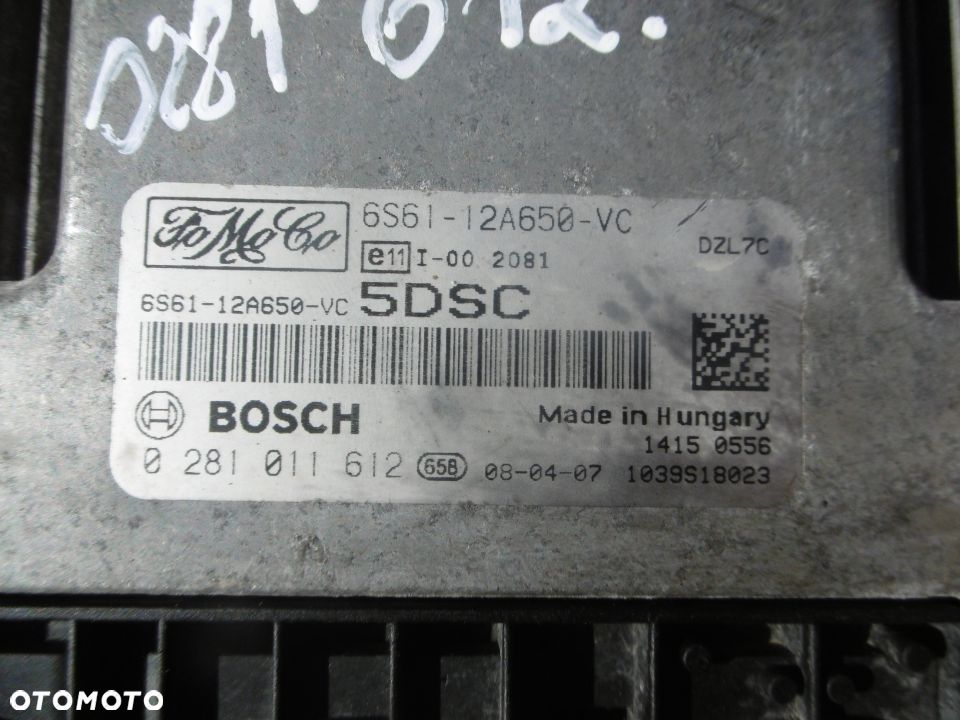 sterownik Komputer Ford 0281011612 6S61-12A650-RC - 2