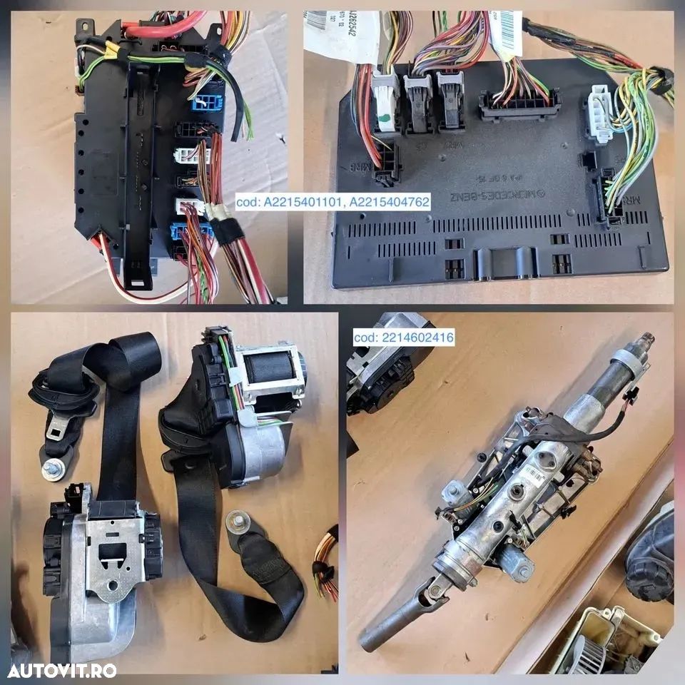 Difuzor harman/kardon modul usa dr f confort ecu modul control incalzire navigatie cutie relee airbag lateral coloana volan ansamblu stergator mercedes s class w221 2005 - 2013 - 9