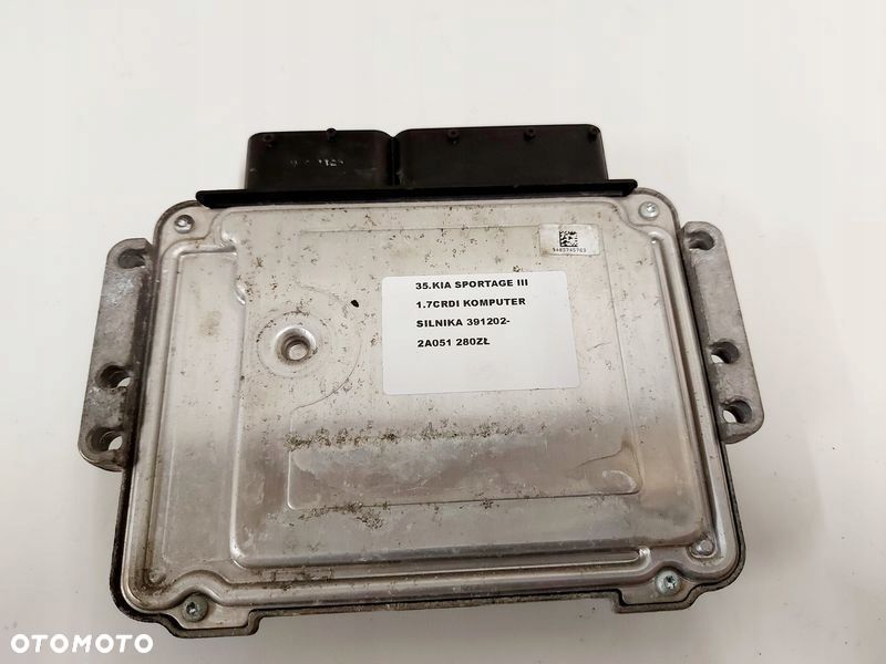 kia sportage 3 iii 1.7 komputer sterownik silnika ecu 391202-2a051 - 4
