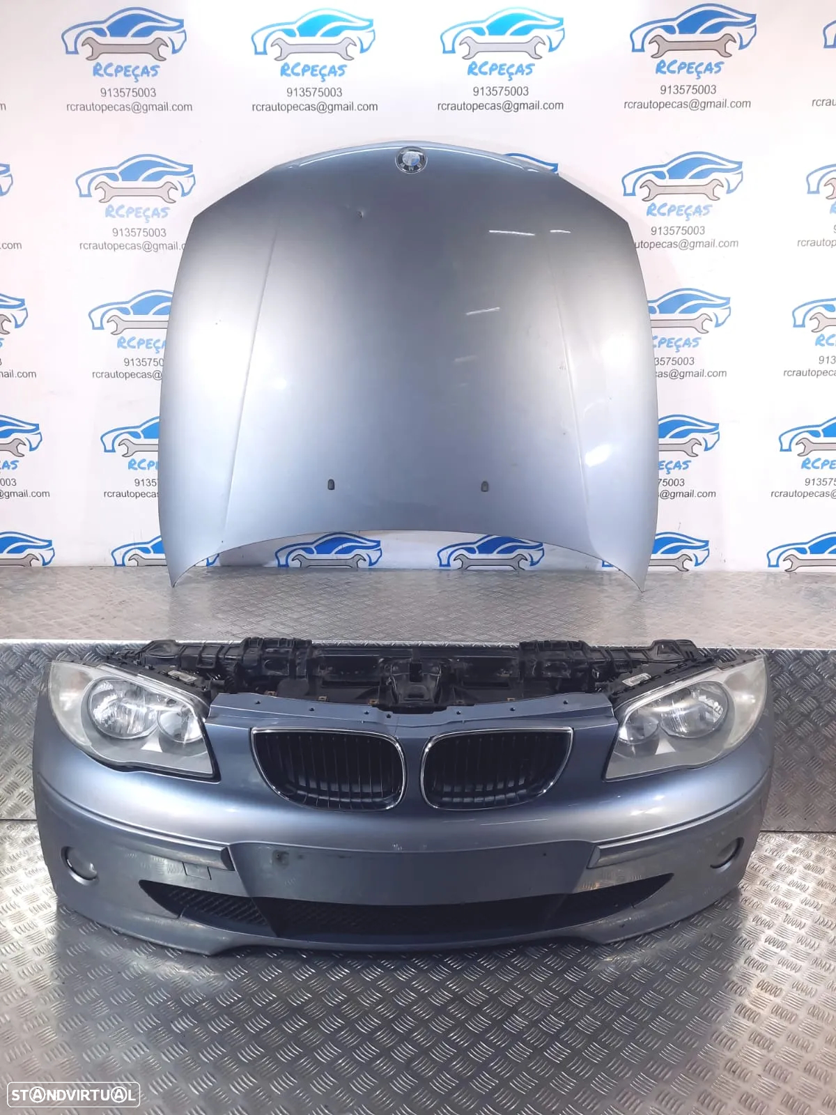 FRENTE COMPLETA BMW SERIE 1 E87 E81 PRELCI PRE-LCI CAPOT PARACHOQUES GUARDA-LAMAS OTICAS RADIADOR VENTILADOR FRENTE FIBRA REFORÇO - 12