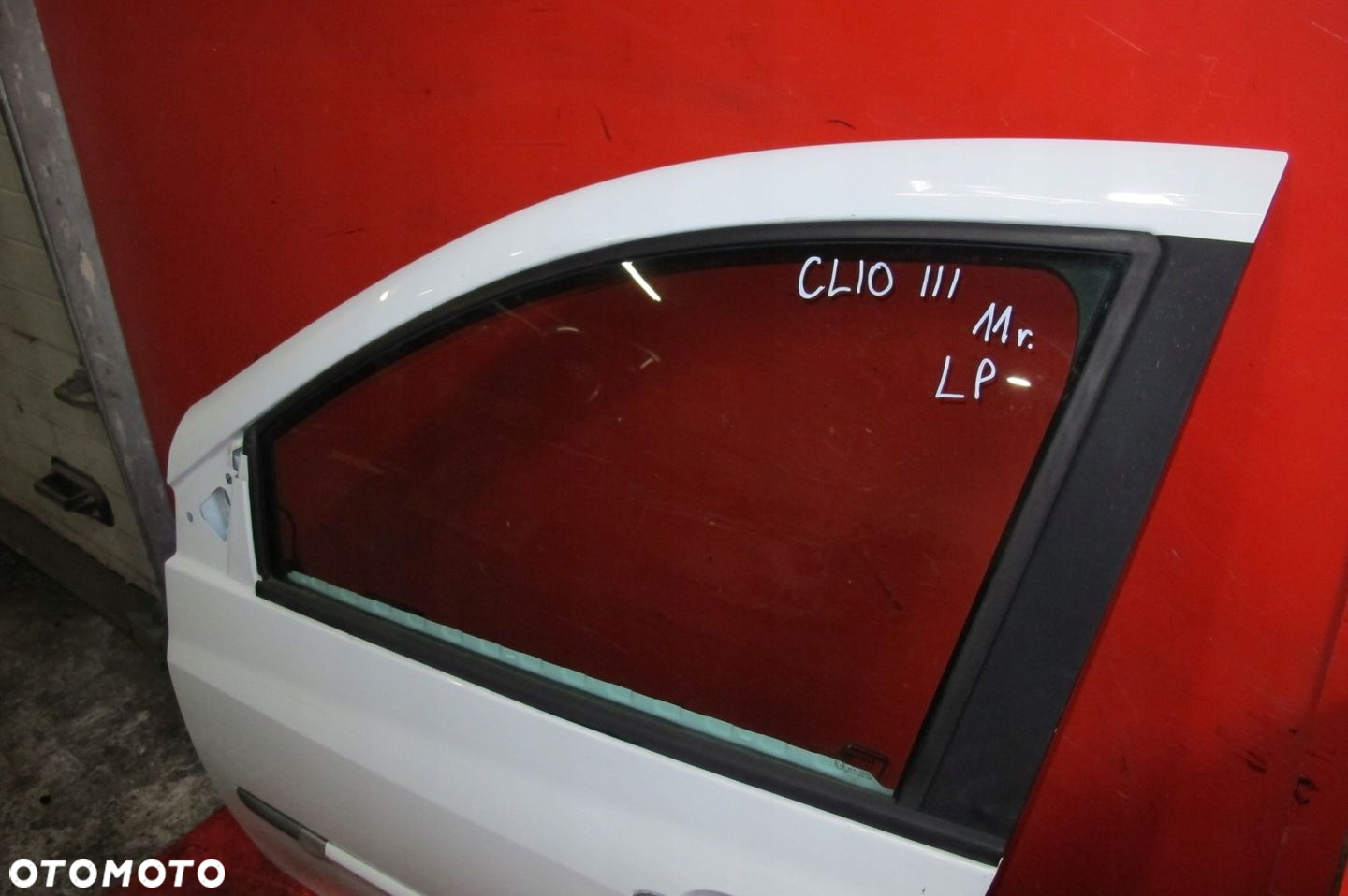 RENAULT CLIO 3 III 5DKBI BIAŁE DRZWI PRZÓD LEWE OV369 0V369 - 2