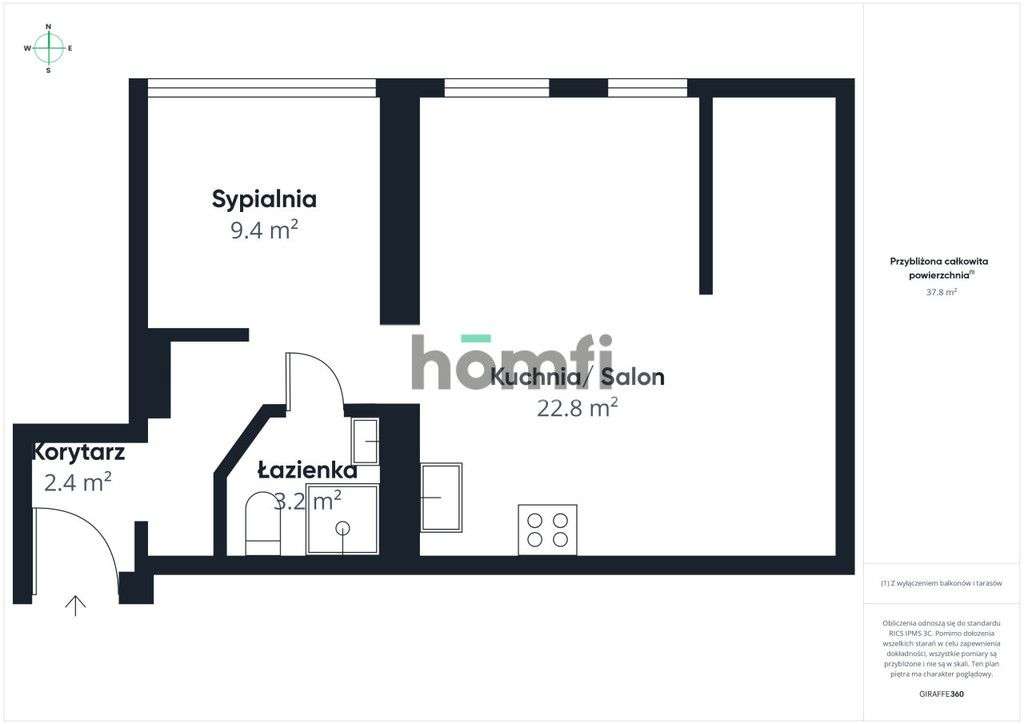 Nowoczesne 2 pokoje w centrum Katowic