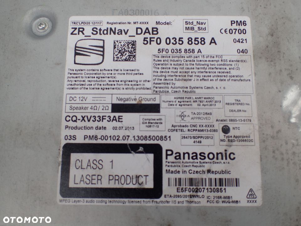 SEAT EASYCONNECT NAVIGACJA 5F0035858A 5F0919603A RADOM - 3