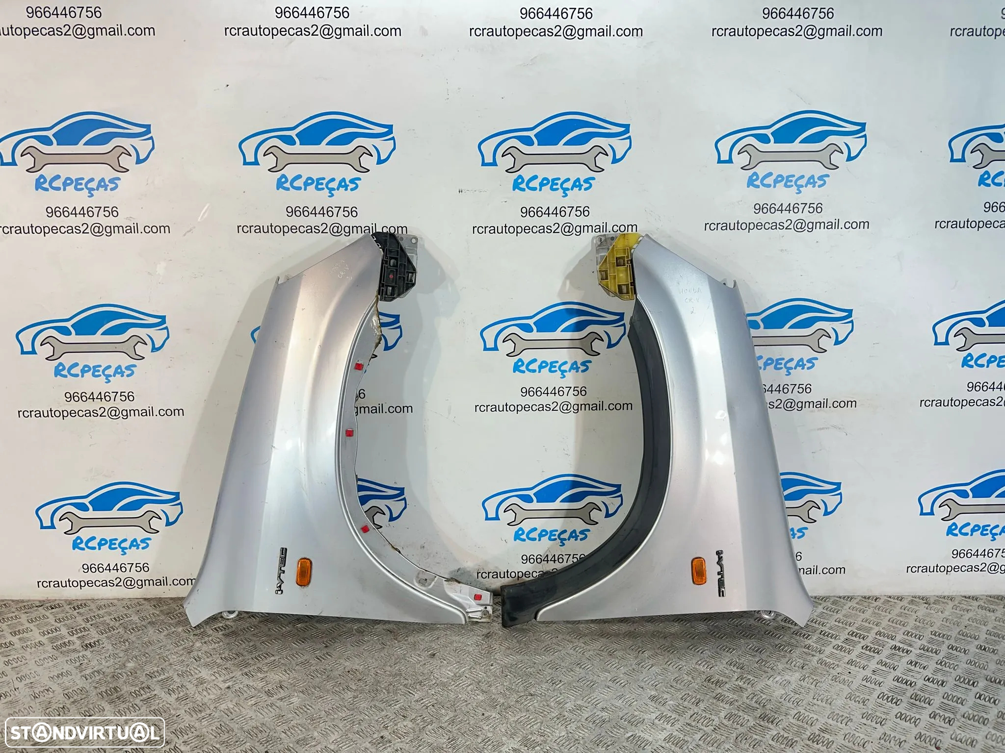 .Conjunto Guardalamas Frente Frontal Esquerdo Direito Honda CRV MK2 RD4 RD5 RD6 RD7 RD8 RD9 2001 - 2006 - 2