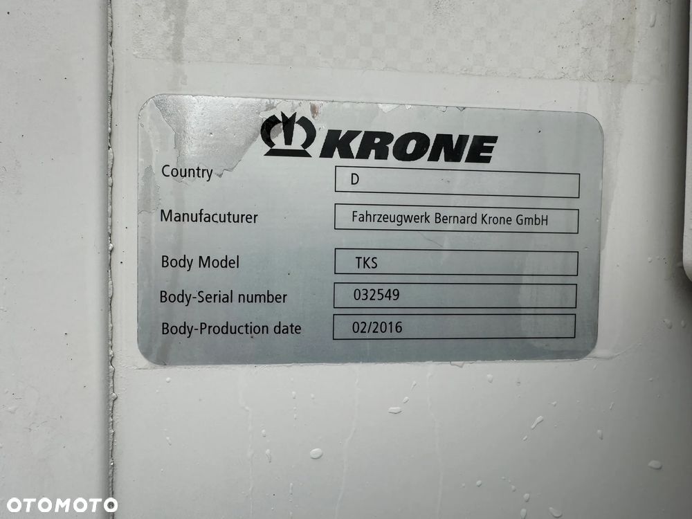 Krone Chłodnia ,Doppelstock , Carrier Vector 1550, Kwiatowa 2,50m - 32