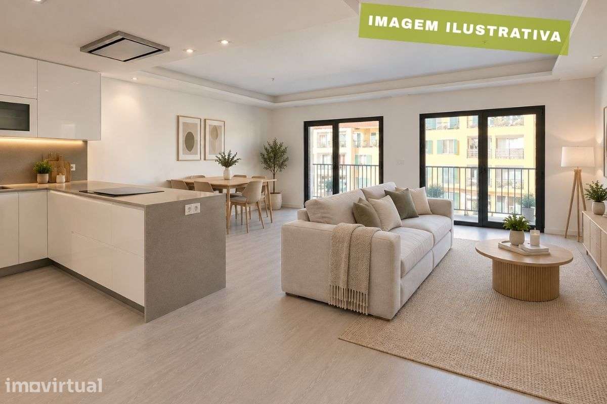 Apartamento T3 com Varanda Vista Mar e Parqueamento na Ericeira - Grande imagem: 4/37