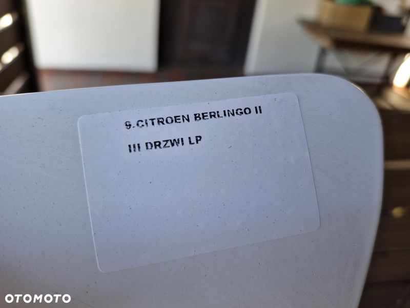 CITROEN BERLINGO PARTNER II 2 III 3 DRZWI LEWY PRZÓD LEWE PRZEDNIE - 11