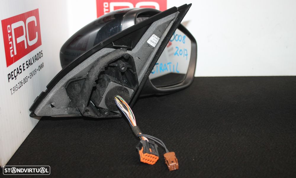 ESPELHO RETROVISOR DIREITO PEUGEOT 2008 - 2