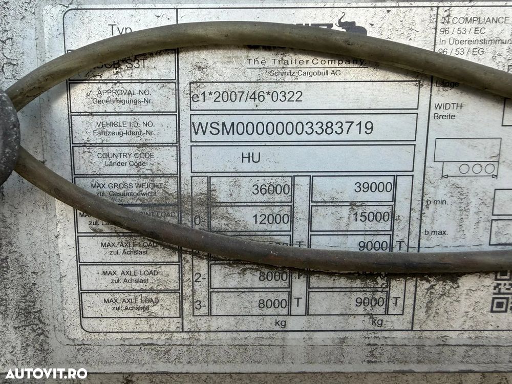 Schmitz Cargobull standard, liftanta, lada paleti, finantare - 14