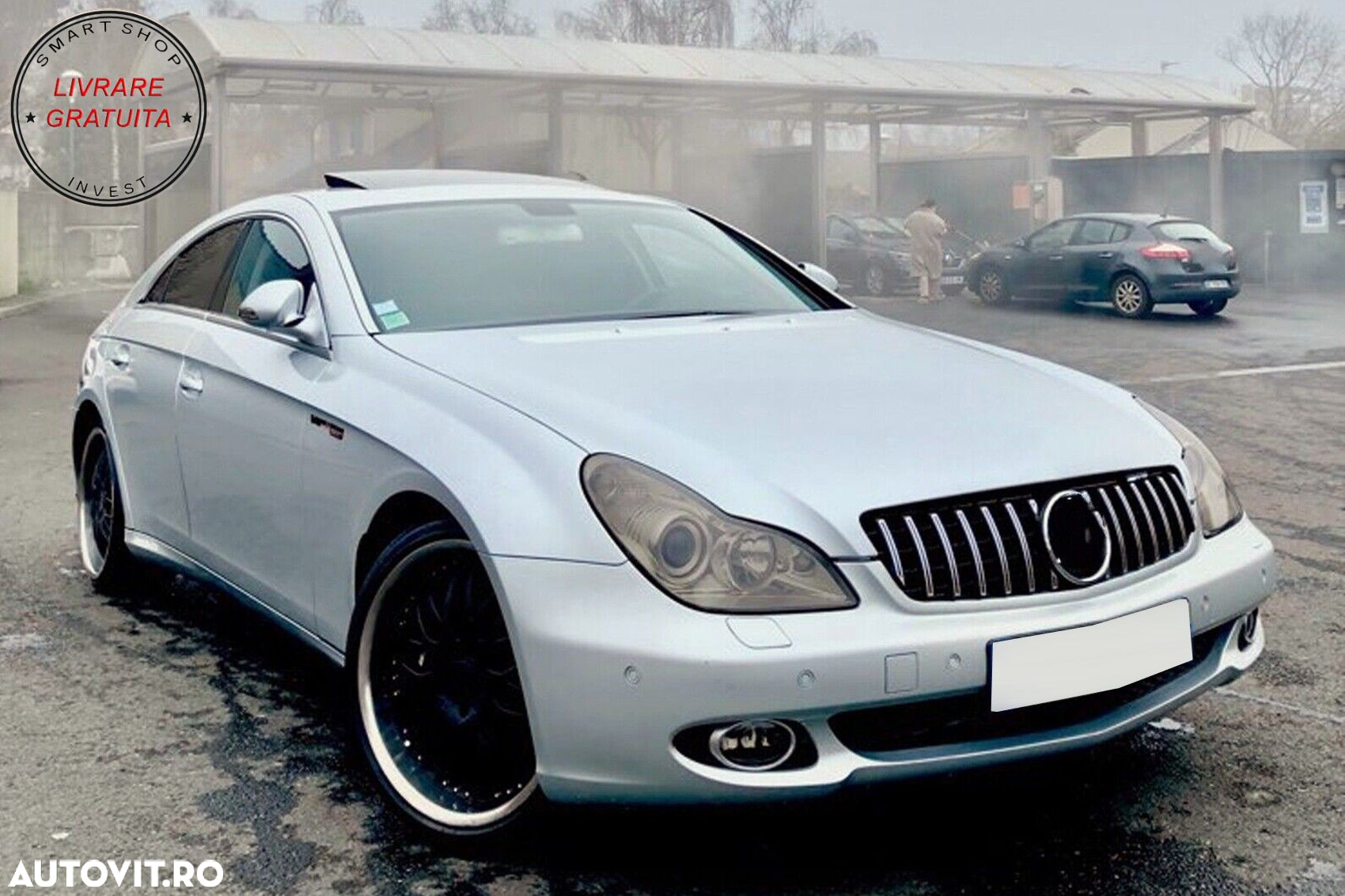 Grila Centrala Mercedes CLS W219 Facelift (2005-2008) GT-R Panamericana Design Neg- livrare gratuita - 5