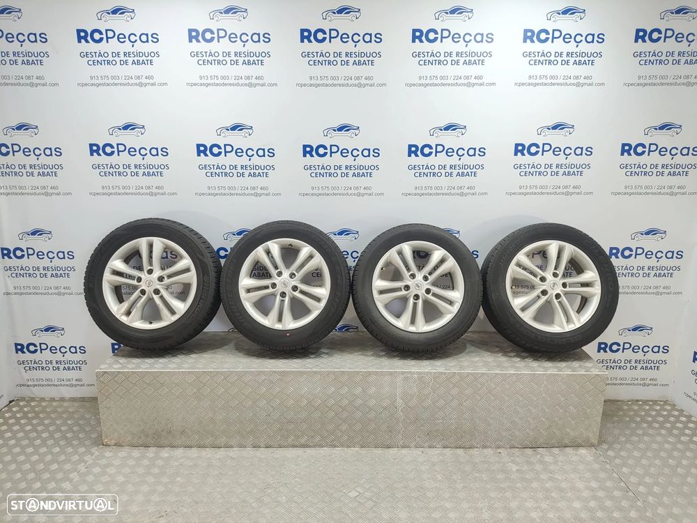 Conjunto Jantes 17 Originais Nissan Qashqai 1 J10 6,5J ET40 5x114,5 - 2