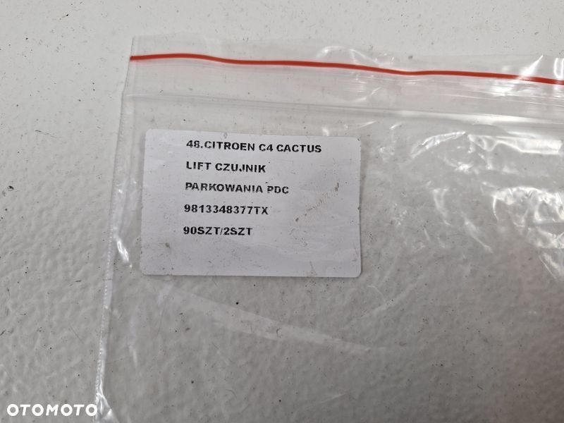 citroen c4 cactus lift czujnik parkowania pdc etxd 9813348377tx - 5