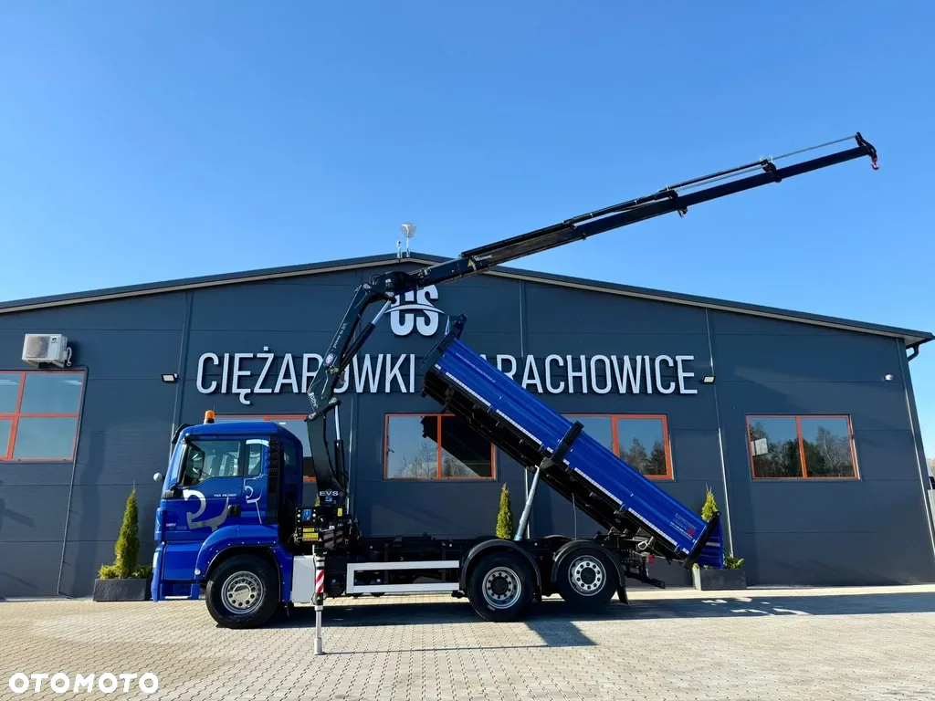 MAN MAN TGS TGX TGM TGL 26.360 Wywrotka 3S + HDS HMF 12,6 m // 4 x wysuw // 6x4 , 6x2 , kiper , wywrot kran dzwig żuraw crane Stan Perfekcyjny ! - 14
