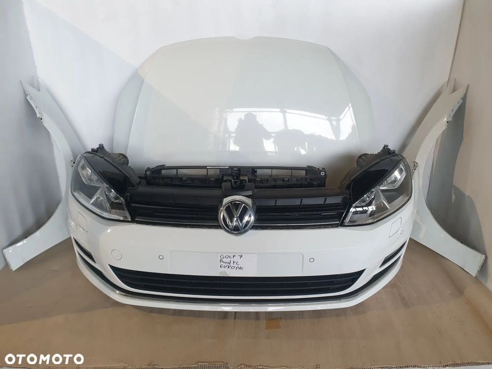 VW GOLF VII 7 GRILL ATRAPA PAS CHŁODNIC PRZEDNI CHŁODNICE WENTYLATOR WZMOCNIENIE CZOŁOWE  CHŁODNICE 2 0 TDI LAMPY PRZÓD LAMPA PRZEDNIE PRZEDNIA LEWA PRAWA LC9A BIAŁY PRZED LIFTOWY PRZED FL IDEALNY! POTESTOWY MINIMALNY PRZEBIEG! - 1
