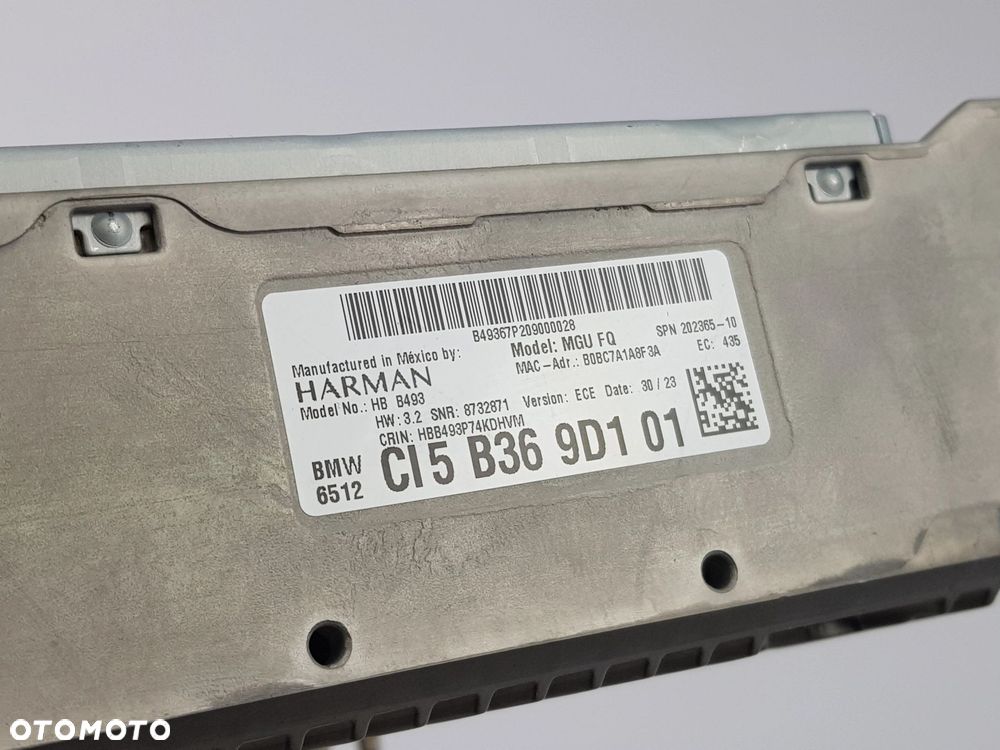 Wzmacniacz Moduł Audio GPS BMW X3 G01 X4 G02 G20 5B369D1 - 9