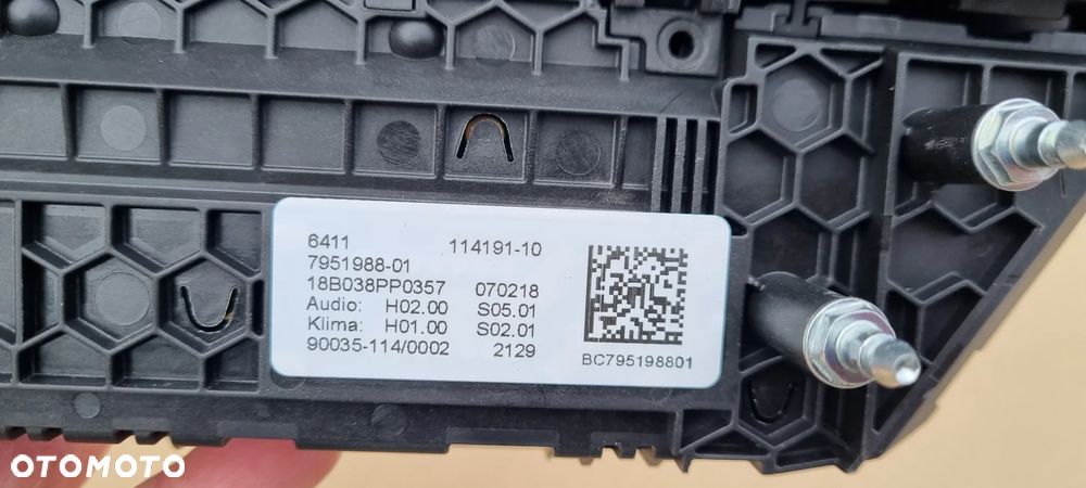 BMW X4 G02 2018- Panel klimatyzacji Radia Europa Oryginał - 8
