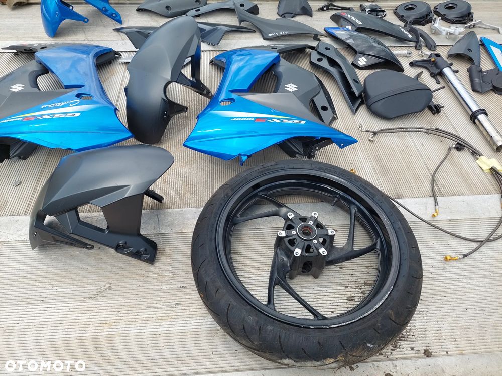 SUZUKI GSX-S 1000 owiewka bok boczek błotnik koło felga dekiel wydech set podnóżek lusterko przewód hamulcowy - 6
