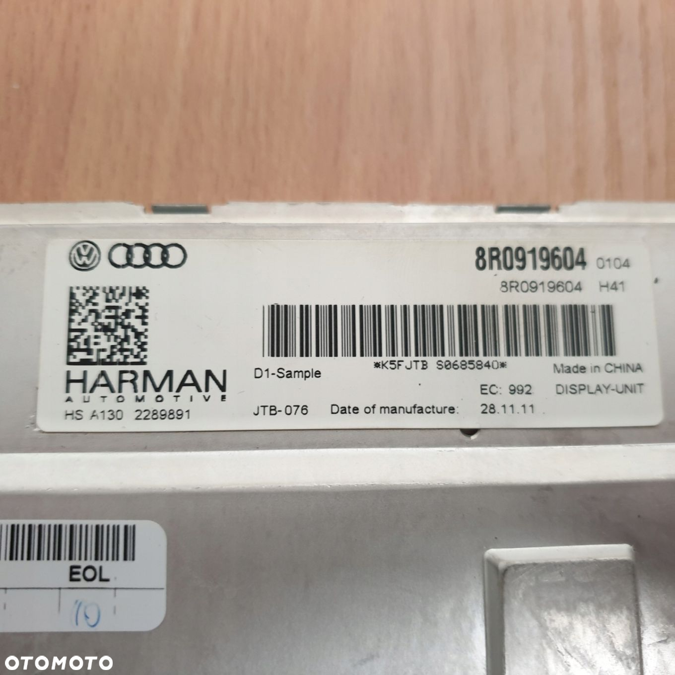 WYŚWIETLACZ MMI 8R0919604 AUDI A4 B8 A5 Q5 - 4