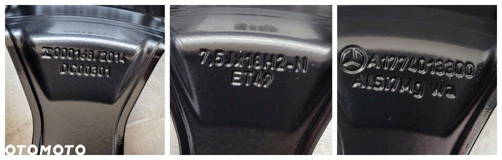 FELGA MERCEDES A-KLASA W177 7,5X18 18 ET49 5X112 A1774013300 - 13