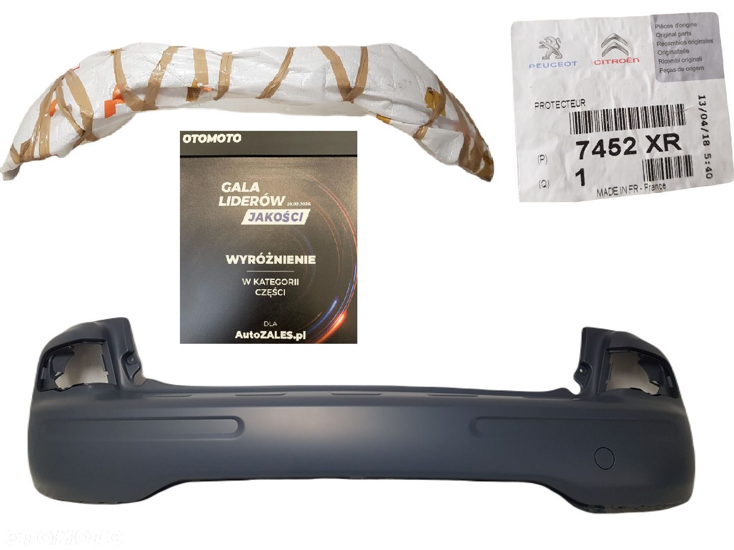 FABRYCZNIE NOWY ORYGINALNY ZDERZAK TYLNY TYŁ CITROEN C3 PICASSO 08-17 9681827477 7452 XR - 1