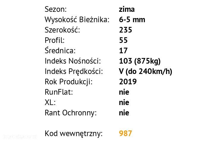 Nokian WR SNOWPROOF - 235/55 R17 - 3