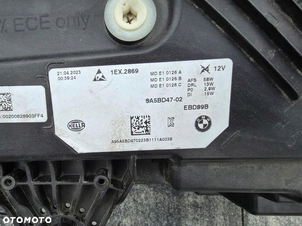 BMW X1 U11 Lampa lewa przód Full Led Adaptive 5A5BD47-02 Srebna - 11