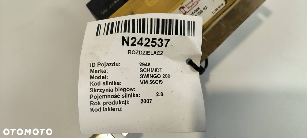 ROZDZIELACZ SCHMIDT SWINGO 200 DXP17215-04K - 3