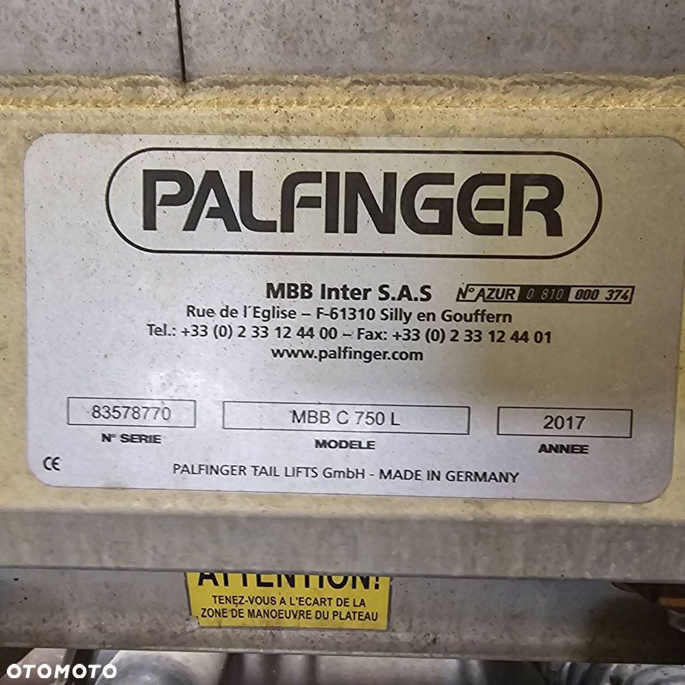 WINDA ZAŁADOWCZA FORD TRANSIT MK8 PALFINGER MBB C750L - 10